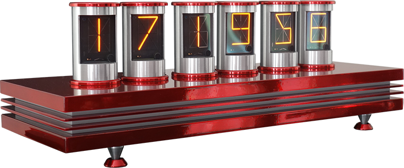 14 segment panaplex clock thermo-, hygrometer with 1,6" symbol height (ZM1350)
